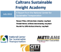 Caltrans Sustainable Freight Academy