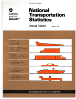 National Transportation Statistics NTS Annual Report 1988