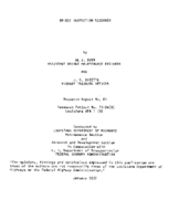 Bridge inspection research