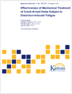 Effectiveness of Mechanical Treatment of CrackArrest Holes Subject to DistortionInduced Fatigue