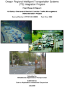 Oregon Regional Intelligent Transportation Systems ITS Integration Program Final Phase III Report I5Barbur Boulevard Parallel Corridor Traffic Management Demonstration Project