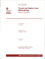 Tunnel and Station Cost Methodology Mined Tunnels