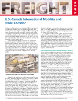 US  Canada International Mobility and Trade Corridor