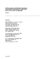LTPP Seasonal Monitoring Program Instrumentation Installation and Data Collection Guidelines