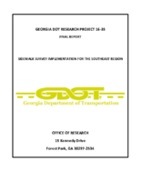 Sidewalk Survey Implementation for the Southeast Region