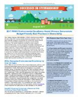 Successes in Stewardship  2017 FHWA Environmental Excellence Award Winners Demonstrate BudgetFriendly Best Practices in Stewardship