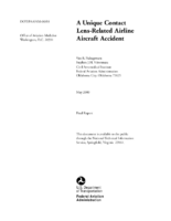 A Unique Contact LensRelated Airline Aircraft Accident Final Report