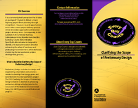 Clarifying the Scope of Preliminary Design brochure