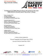 Development of a MultiResonant ImpactDriven Energy Harvester MRIDEH for Electrification of Rural Rail Crossings