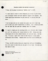 Talking Points for Welters Breakfast