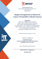 Design of Living Barriers To Reduce the Impacts of Snowdrifts on Illinois Freeways