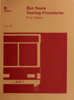 Bus Route Costing Procedures Final Report