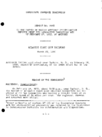 Interstate Commerce Commision Report of the Accident  Investigation Occuring on the ATLANTIC COAST LINE RAILROAD TARBORO NC