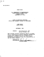 Risks of hazardous substance spills from unmarked packages or containers