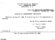Part 01 Amendment 011 Duration Of Airworthiness Certificate