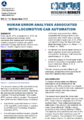 Human Error Analyses Associated with Locomotive Cab Automation Research Results