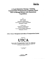 A Crash Reduction Strategy Training Transportation Professionals in Alabama About How to Manage Drivers with Diminished Capabilities