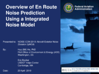 Overview of en route noise prediction using a integrated noise model