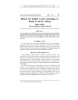 Initial Air Traffic Control Training at Tartu Aviation College