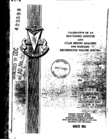 Calibration of an electronic counter and pulse height analyzer for plotting erythrocyte volume spectra
