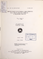 Relationship of Automobile Characteristics to List Prices and Profit Margins  A Preliminary Analysis