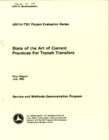 State of the Art of Current Practices for Transit Transfers