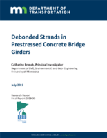 Debonded Strands in Prestressed Concrete Bridge Girders