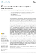 Blend Prediction Model for Vapor Pressure of Jet Fuel Range Hydrocarbons