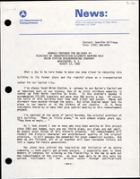 Remarks Prepared for Delivery by Secretary of Transportation Elizabeth Hanford Dole Union Station Groundbreaking Ceremony