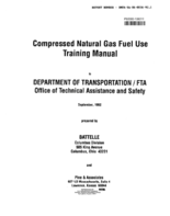 Compressed Natural Gas Fuel Use Training Manual