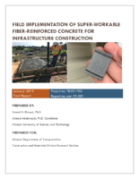 Field Implementation of SuperWorkable FiberReinforced Concrete for Infrastructure Construction