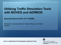 Utilizing Traffic Simulation Tools with MOVES and AERMOD