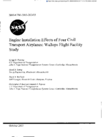 Engine installation effects of four civil transport airplanes  Wallops Flight Facility study