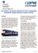 The Federal Railroad Administrations LiDARBased Automated Grade Crossing Survey System Research Results