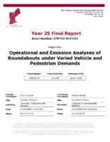 Operational and Emission Analyses of Roundabouts Under Varied Vehicle and Pedestrian Demands