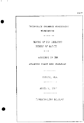 Interstate Commerce Commision Report of the Accident  Investigation Occuring on the ATLANTIC COAST LINE RAILROAD CHILDS FL