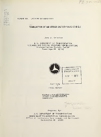 Simulation of an Urban Battery Bus Vehicle