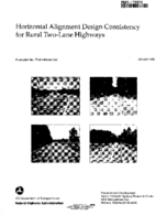 Horizontal alignment design consistency for rural twolane highways