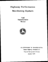 HPMS Field Implementation Manual 1979