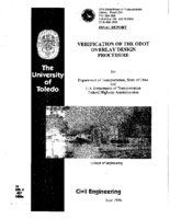 Verification of the ODOT overlay design procedure