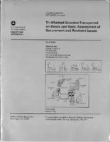 Triwheeled scooters transported on buses and vans  assessment of securement restraint issues