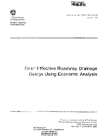 CostEffective Roadway Drainage Design Using Economic Analysis