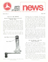 Parts Return Program News July 1976