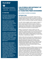 California Department of Transportation ETicketing Peer Exchange Tech Brief