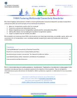 FHWAs Fostering Multimodal Connectivity Newsletter  Summer 2024