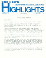 BRS News Highlights January 1971