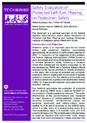 Safety Evaluation of Protected LeftTurn Phasing on Pedestrian Safety  techbrief
