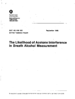 The Likelihood of Acetone Interference in Breath Alcohol Measurement