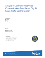 Analysis of ControllerPilot Voice Communications from Kansas City Air Route Traffic Control Center