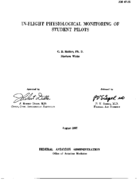Inflight physiological monitoring of student pilots